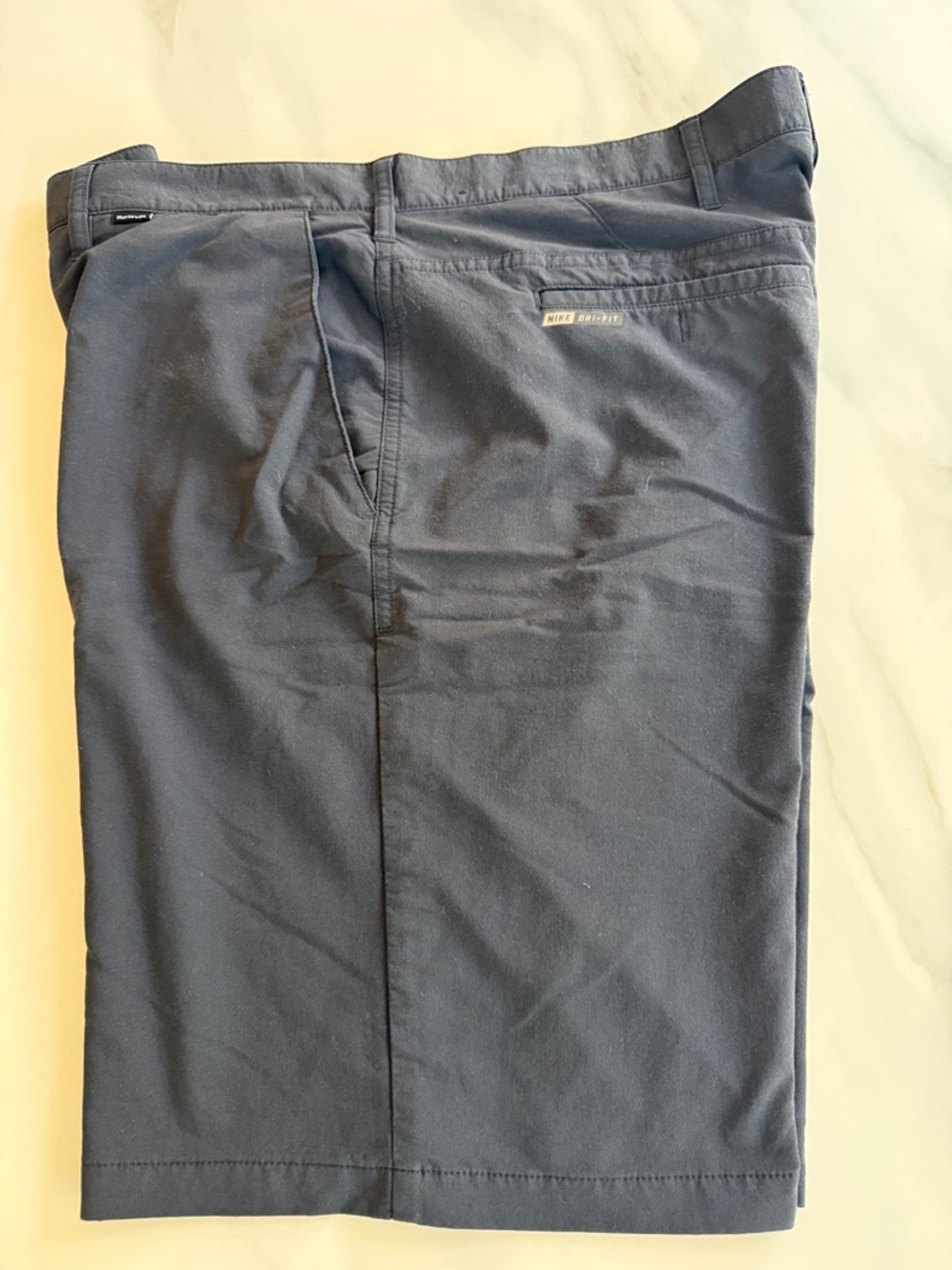 Hurley Men’s Navy Blue Nike Dri-Fit Chino Shorts Waist 36, 10” Inseam